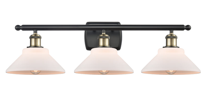 Innovations 516-3W-BAB-G131 Three Light Bath Vanity, Black Antique Brass