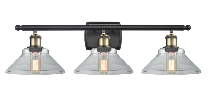 Innovations 516-3W-BAB-G132 Three Light Bath Vanity, Black Antique Brass
