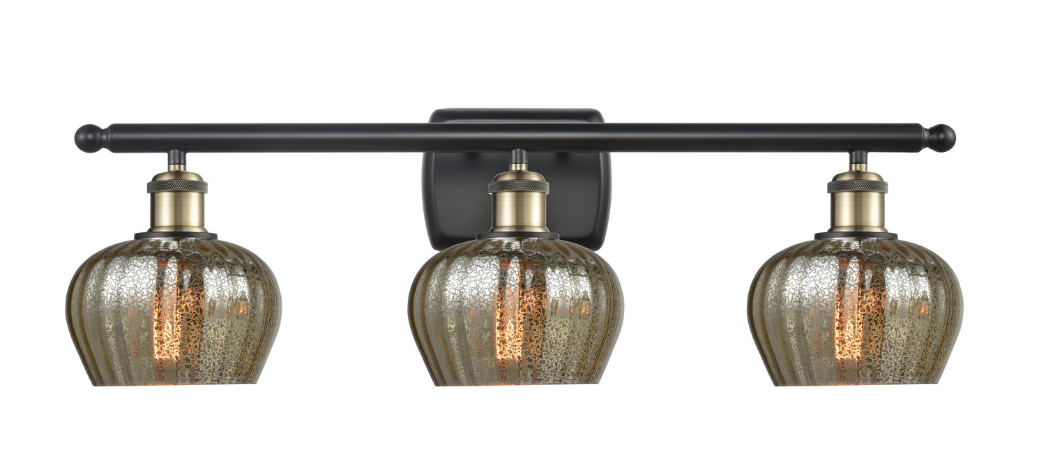Innovations 516-3W-BAB-G96 Three Light Bath Vanity, Black Antique Brass