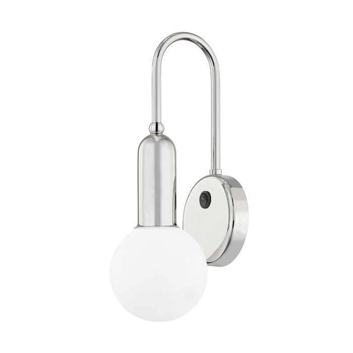 Mitzi H444101-PN One Light Wall Sconce, Polished Nickel