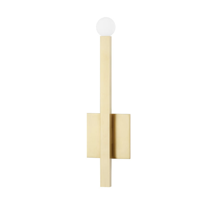 Mitzi H463101-AGB One Light Wall Sconce, Aged Brass