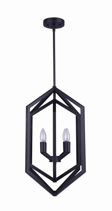 Canarm ICH1010A04BK16 Four Light Chandelier, Black