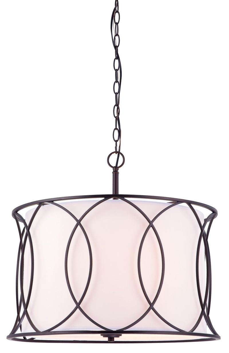Canarm ICH320A03ORB20 Three Light Chandelier, Oil Rubbed Bronze