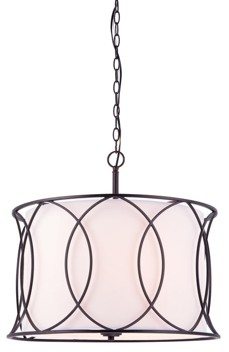 Canarm ICH320A03ORB20 Three Light Chandelier, Oil Rubbed Bronze