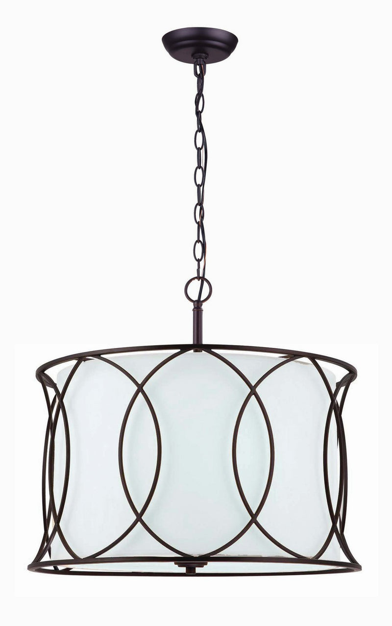 Canarm ICH320A03ORB20 Three Light Chandelier, Oil Rubbed Bronze