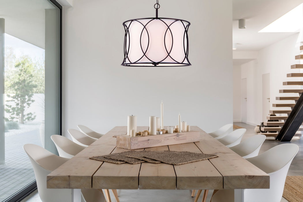 Canarm ICH320A03ORB20 Three Light Chandelier, Oil Rubbed Bronze