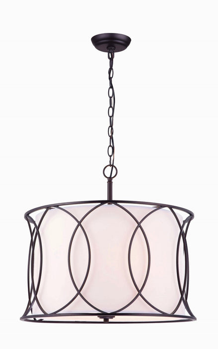 Canarm ICH320A03ORB20 Three Light Chandelier, Oil Rubbed Bronze