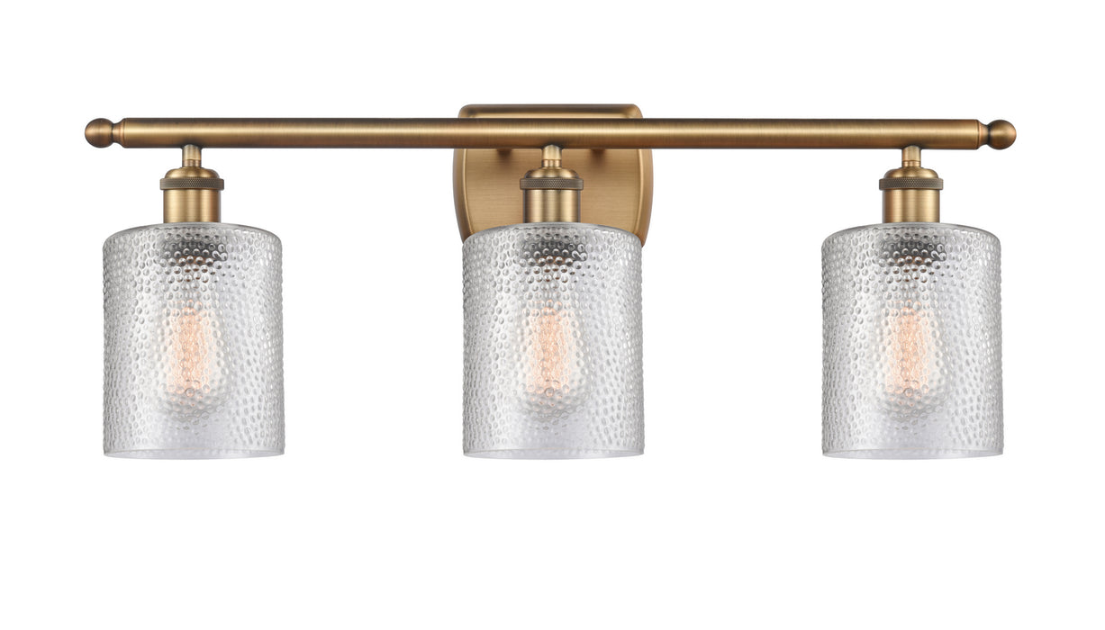 Innovations 516-3W-BB-G112 Three Light Bath Vanity, Brushed Brass