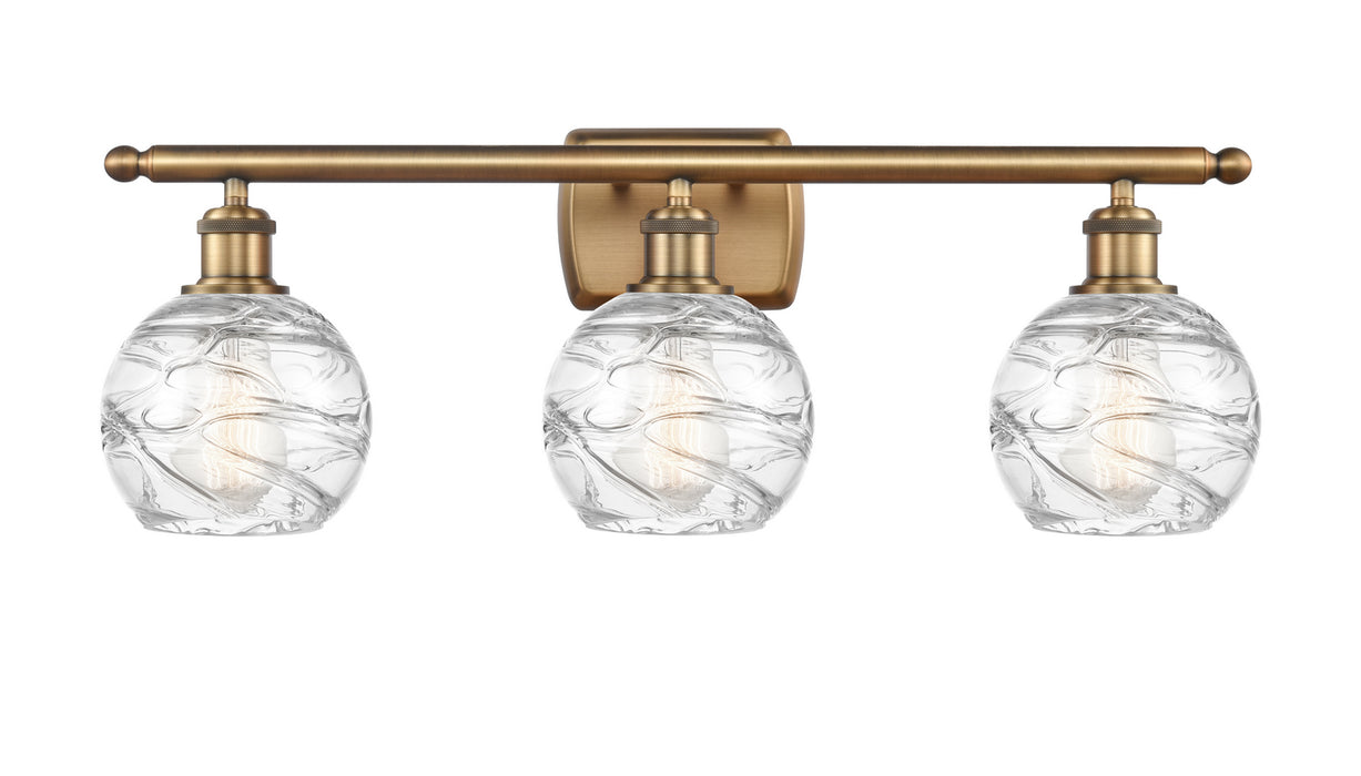 Innovations 516-3W-BB-G1213-6 Three Light Bath Vanity, Brushed Brass