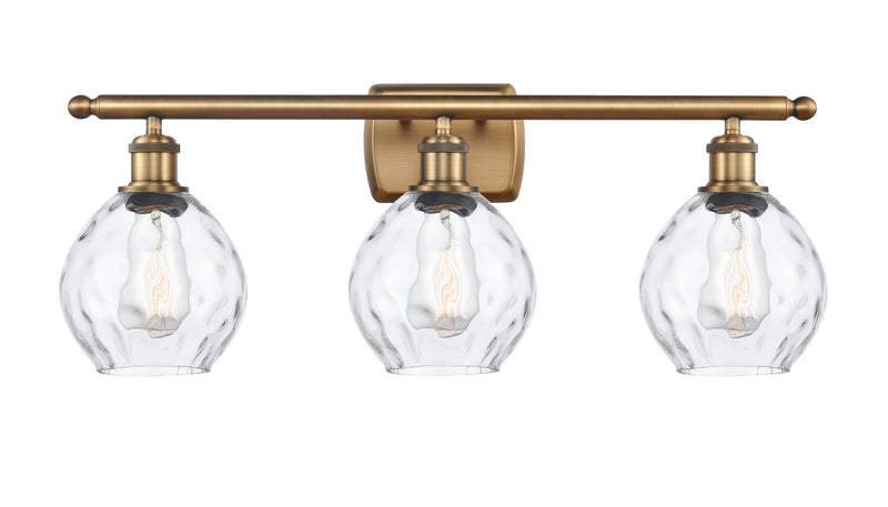 Innovations 516-3W-BB-G362 Three Light Bath Vanity, Brushed Brass