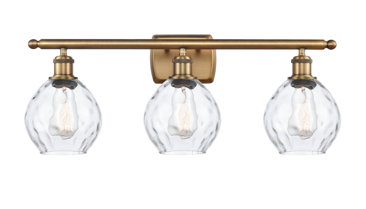 Innovations 516-3W-BB-G362 Three Light Bath Vanity, Brushed Brass