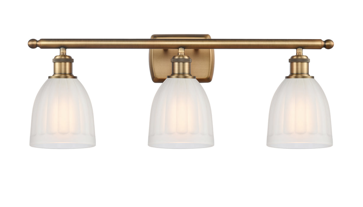 Innovations 516-3W-BB-G441 Three Light Bath Vanity, Brushed Brass