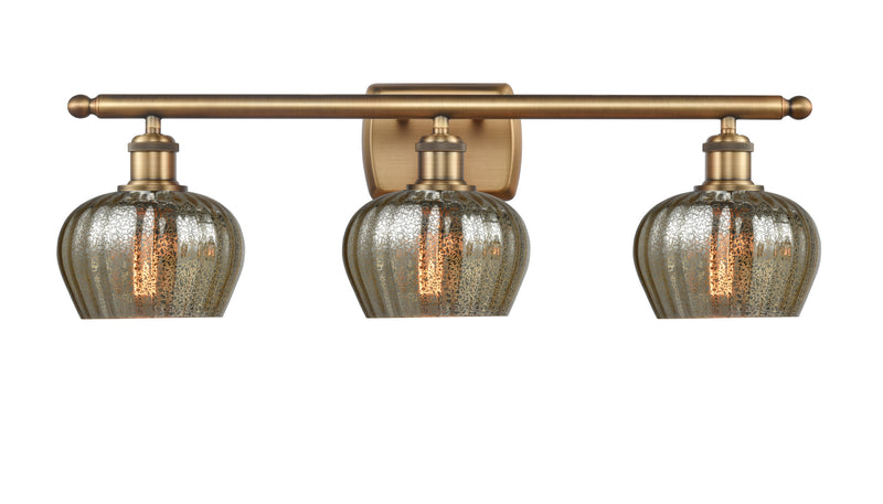 Innovations 516-3W-BB-G96 Three Light Bath Vanity, Brushed Brass