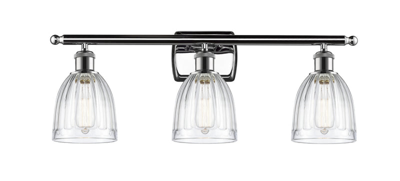 Innovations 516-3W-PC-G442 Three Light Bath Vanity, Polished Chrome