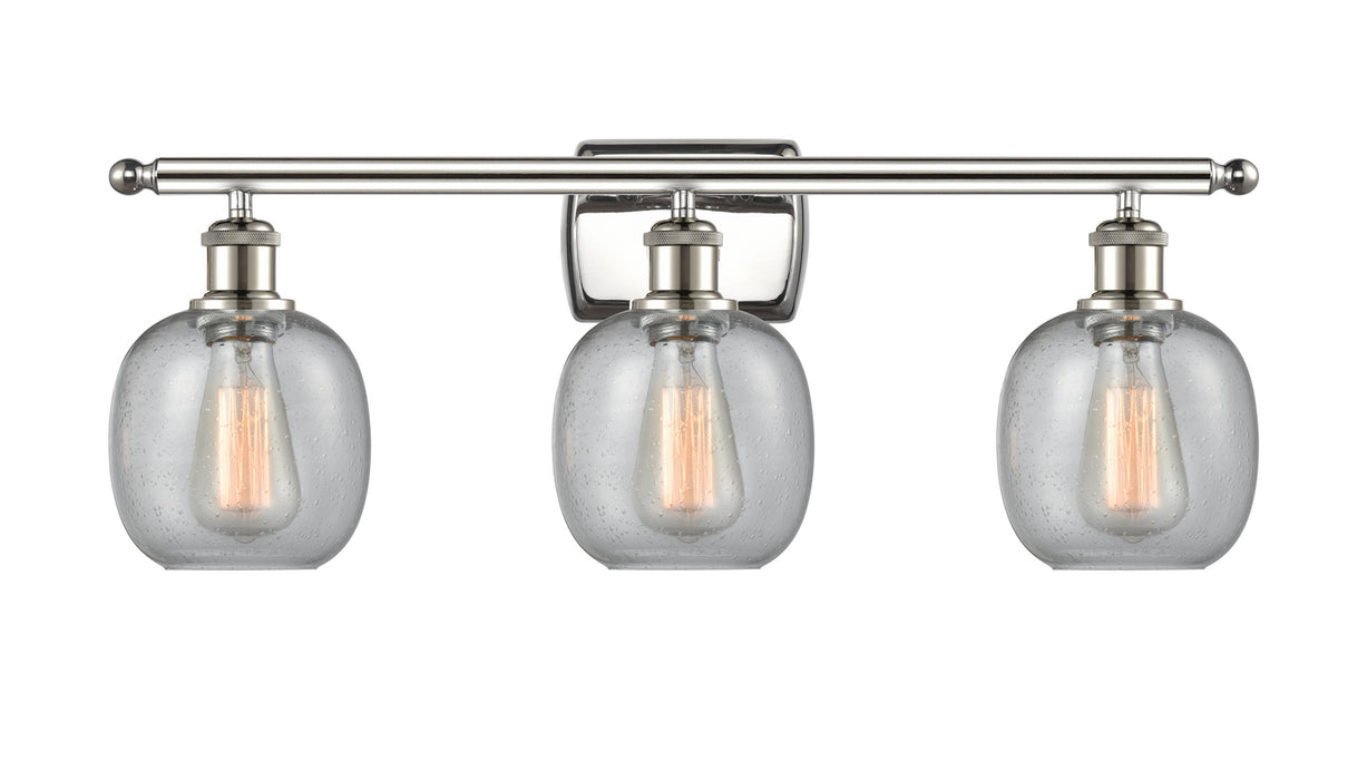 Innovations 516-3W-PN-G104 Three Light Bath Vanity, Polished Nickel