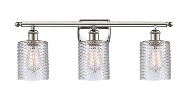 Innovations 516-3W-PN-G112 Three Light Bath Vanity, Polished Nickel