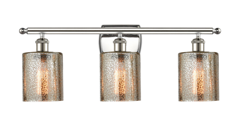 Innovations 516-3W-PN-G116 Three Light Bath Vanity, Polished Nickel