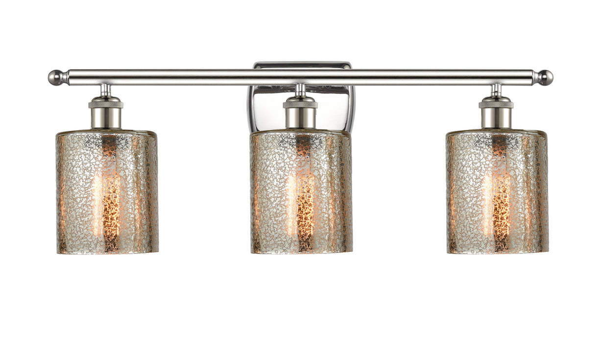 Innovations 516-3W-PN-G116 Three Light Bath Vanity, Polished Nickel