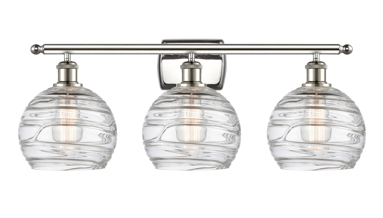 Innovations 516-3W-PN-G1213-8 Three Light Bath Vanity, Polished Nickel