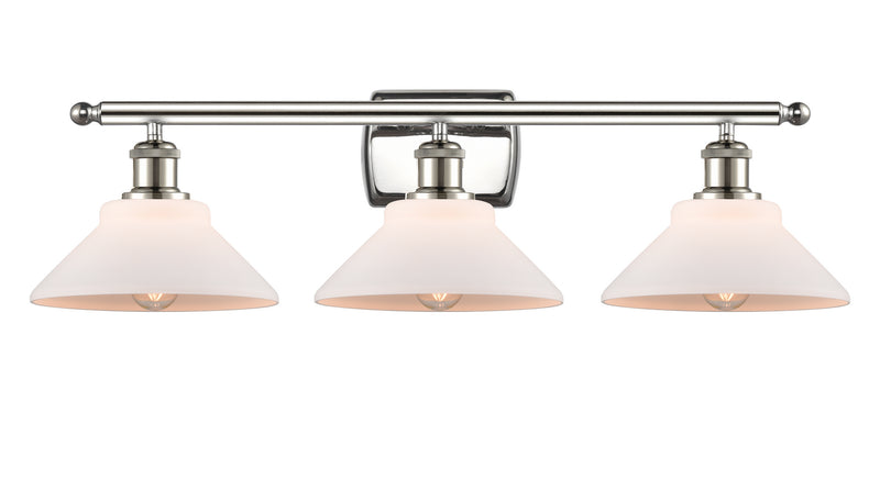 Innovations 516-3W-PN-G131 Three Light Bath Vanity, Polished Nickel
