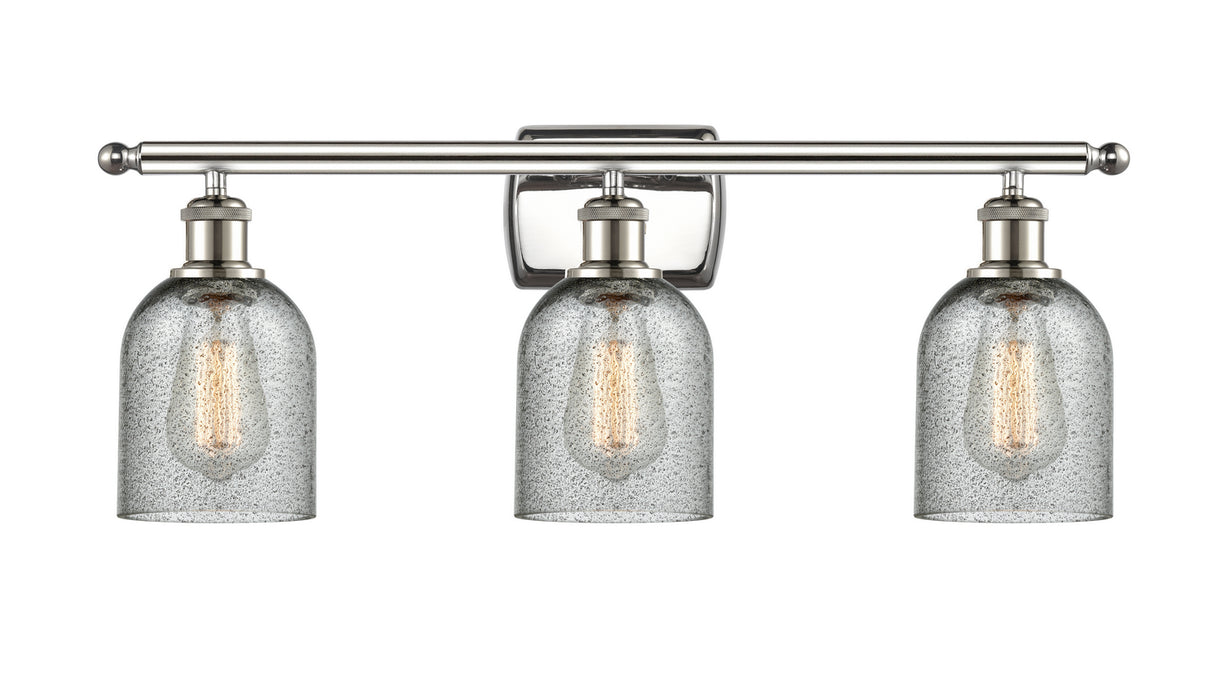 Innovations 516-3W-PN-G257 Three Light Bath Vanity, Polished Nickel