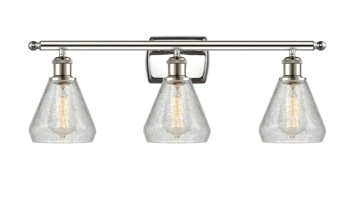 Innovations 516-3W-PN-G275 Three Light Bath Vanity, Polished Nickel