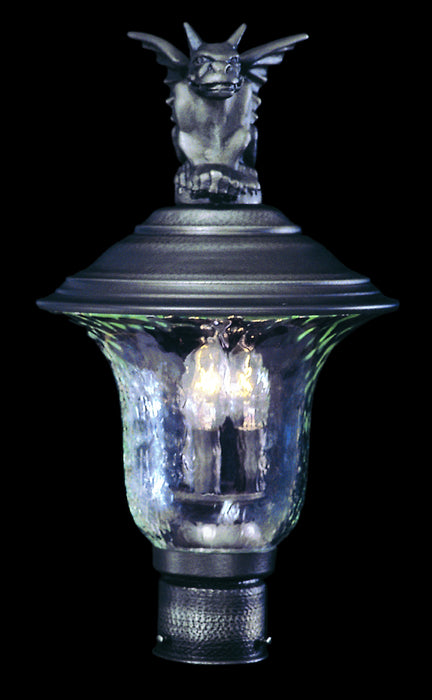 Framburg 8506 IRON Three Light Exterior Post Mount, Iron