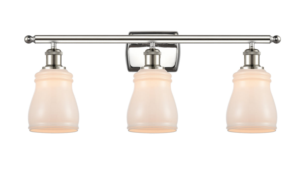 Innovations 516-3W-PN-G391 Three Light Bath Vanity, Polished Nickel