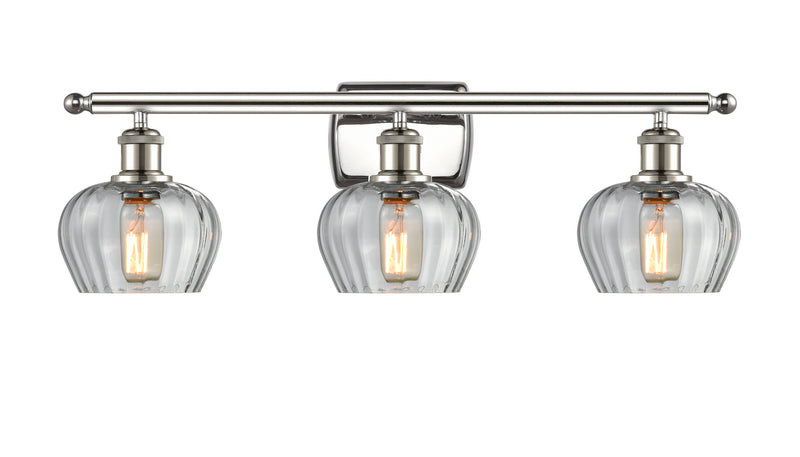Innovations 516-3W-PN-G92 Three Light Bath Vanity, Polished Nickel