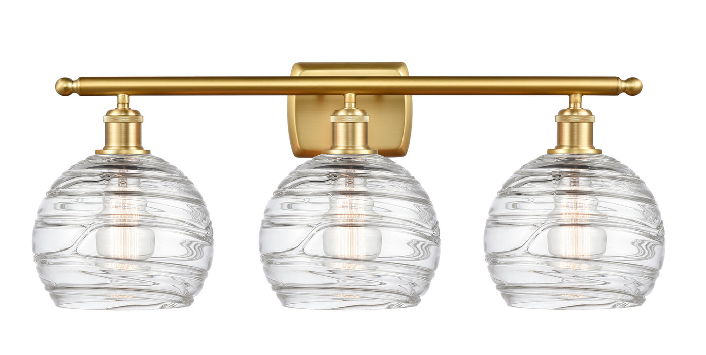 Innovations 516-3W-SG-G1213-8 Three Light Bath Vanity, Satin Gold