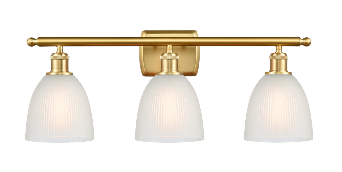 Innovations 516-3W-SG-G381 Three Light Bath Vanity, Satin Gold