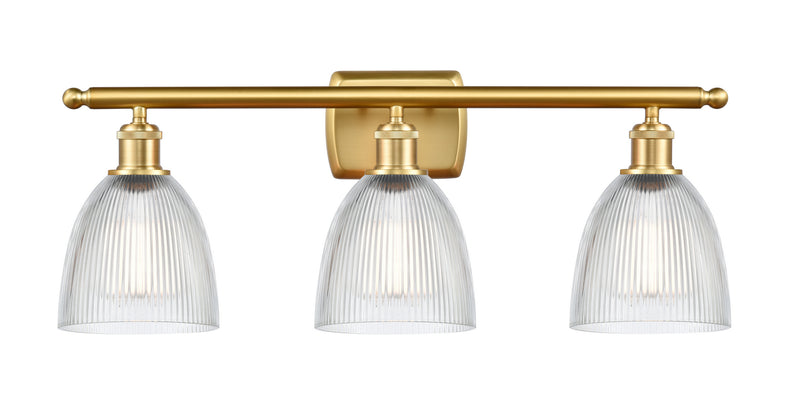 Innovations 516-3W-SG-G382 Three Light Bath Vanity, Satin Gold