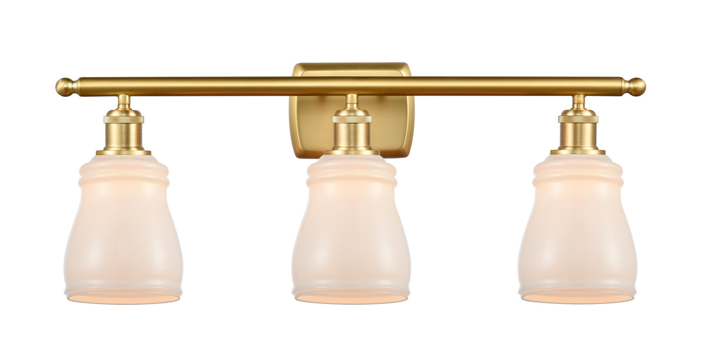 Innovations 516-3W-SG-G391 Three Light Bath Vanity, Satin Gold