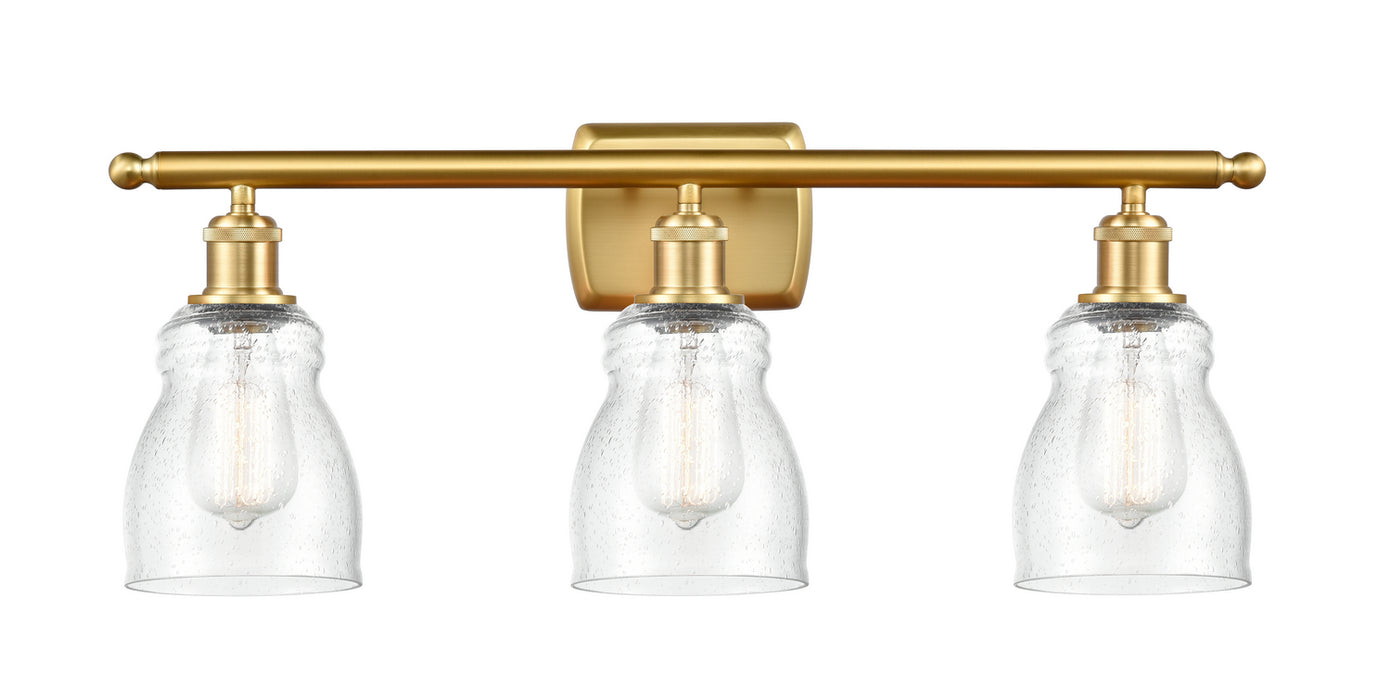 Innovations 516-3W-SG-G394 Three Light Bath Vanity, Satin Gold