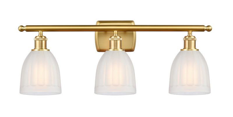 Innovations 516-3W-SG-G441 Three Light Bath Vanity, Satin Gold