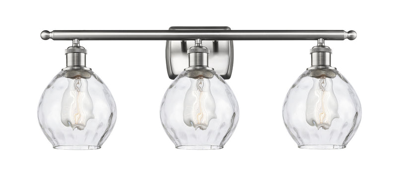 Innovations 516-3W-SN-G362 Three Light Bath Vanity, Brushed Satin Nickel
