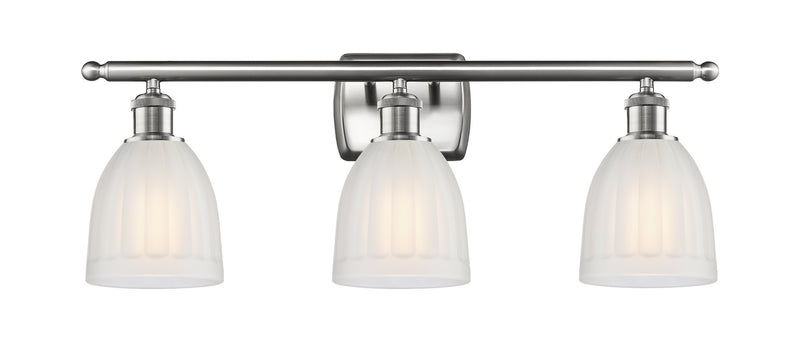 Innovations 516-3W-SN-G441 Three Light Bath Vanity, Brushed Satin Nickel