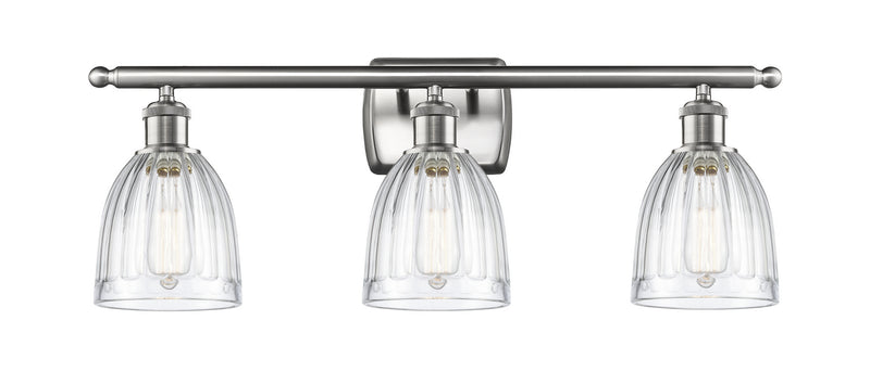 Innovations 516-3W-SN-G442 Three Light Bath Vanity, Brushed Satin Nickel