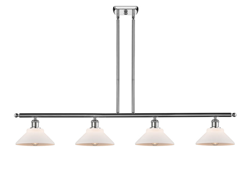 Innovations 516-4I-PC-G131 Four Light Island Pendant, Polished Chrome