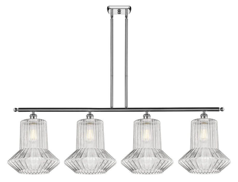 Innovations 516-4I-PC-G212 Four Light Island Pendant, Polished Chrome