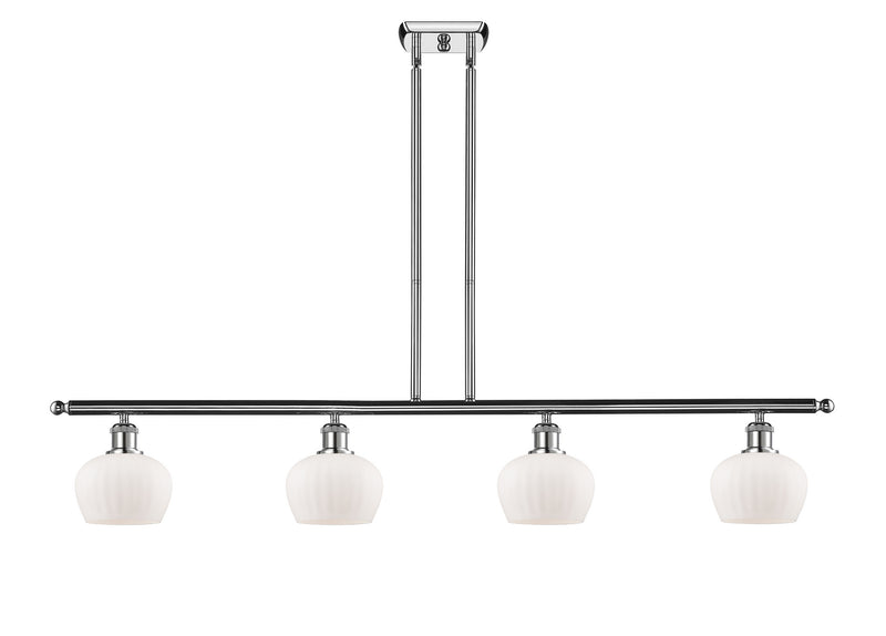 Innovations 516-4I-PC-G91 Four Light Island Pendant, Polished Chrome