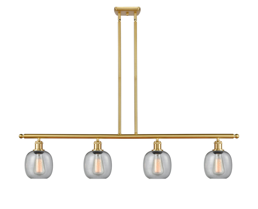 Innovations 516-4I-SG-G104 Four Light Island Pendant, Satin Gold