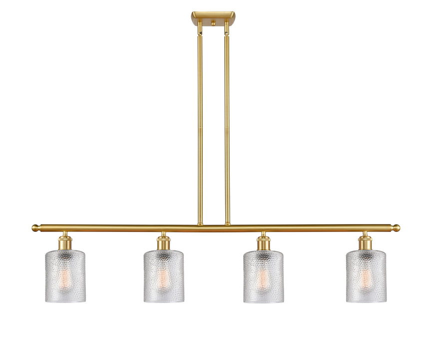 Innovations 516-4I-SG-G112 Four Light Island Pendant, Satin Gold