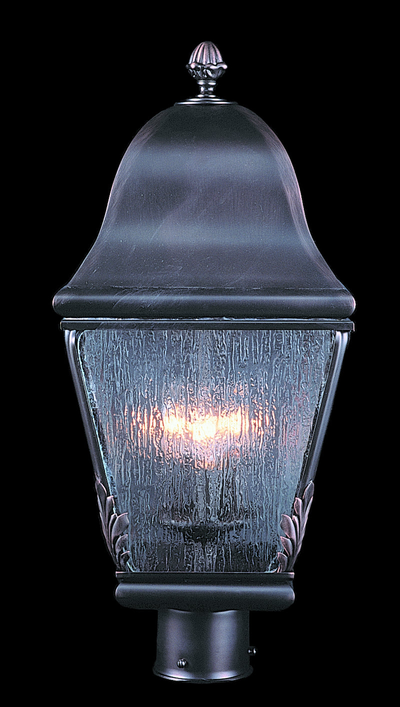 Framburg 9591 SBR Three Light Exterior Post Mount, Siena Bronze