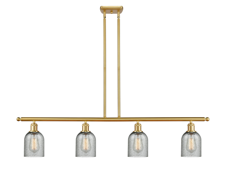 Innovations 516-4I-SG-G257 Four Light Island Pendant, Satin Gold