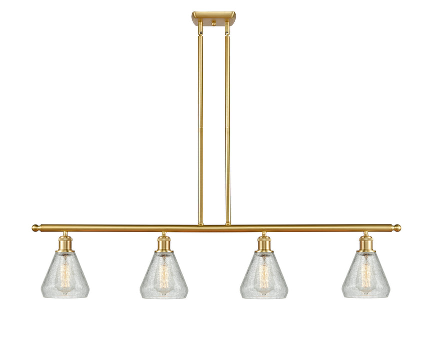 Innovations 516-4I-SG-G275 Four Light Island Pendant, Satin Gold