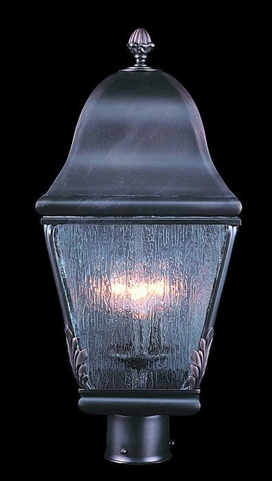 Framburg 9591 SBR Three Light Exterior Post Mount, Siena Bronze