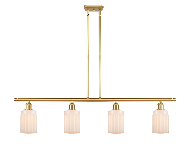 Innovations 516-4I-SG-G341 Four Light Island Pendant, Satin Gold