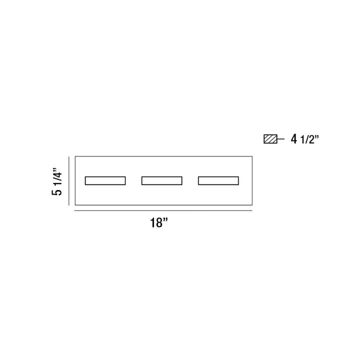 Eurofase 28020-023 LED Bathbar, Black