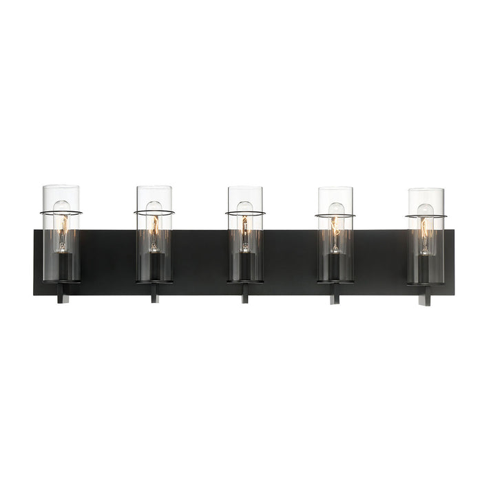 Eurofase 34136-031 Five Light Bathbar, Black